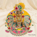 Yellow poshak with zari work