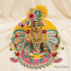 Yellow poshak with zari work