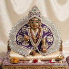 Purple Kundan Work Poshak