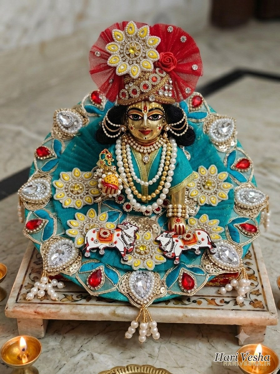 Gajraj Teal Poshak