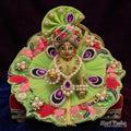 Green Poshak with mirror work