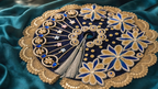 Handmade Blue Butterfly Poshak & Pagdi
