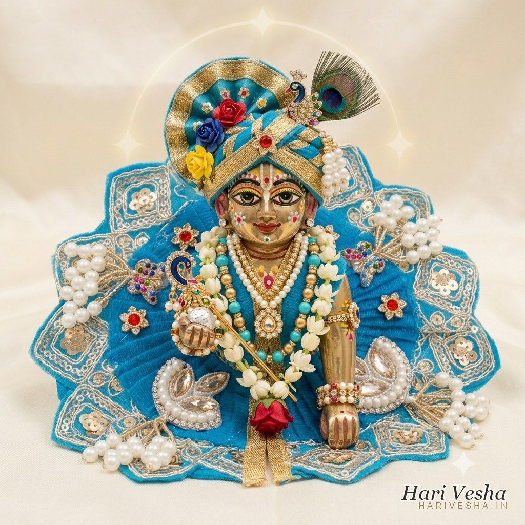 Neela Moti Laddu Gopal Poshak