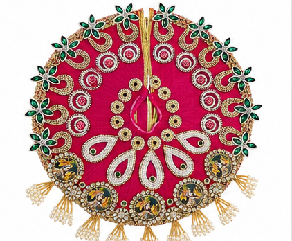 Pink Laddu Gopal Poshak & Pagdi